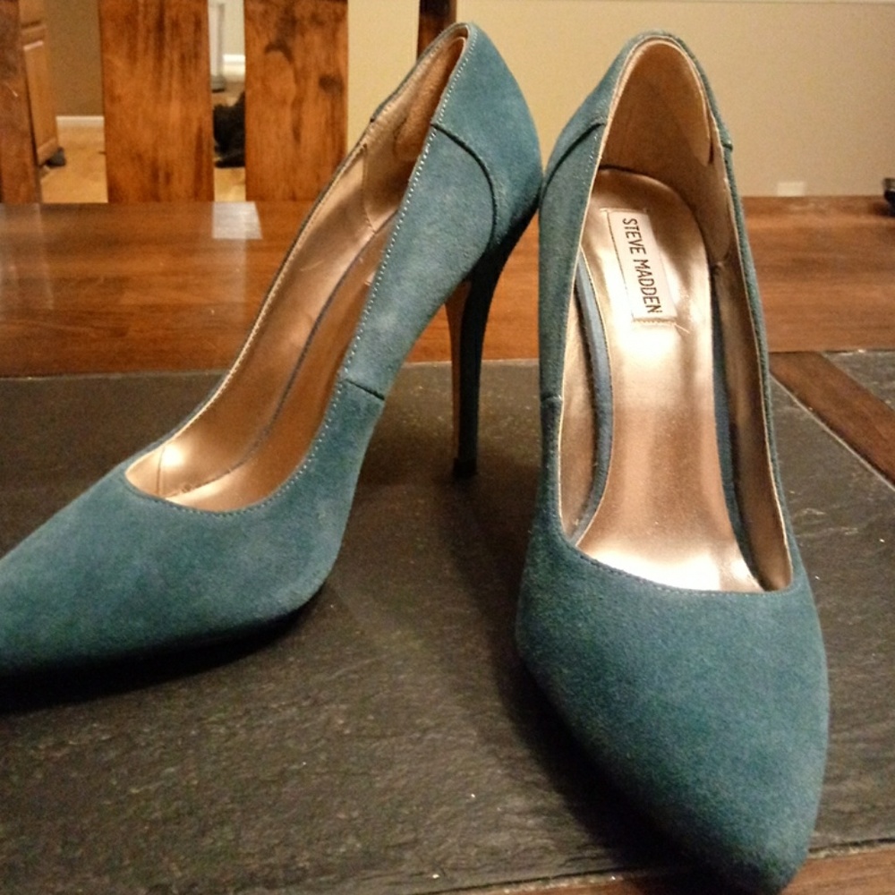 Blue Suede Heels
